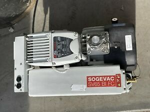 Leybold Sogevac SV65 BIFC SV65BIFC Rotary Vane Vacuum Pump 42 CFM