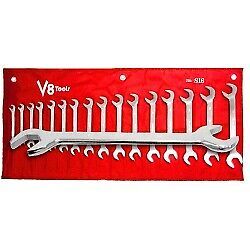 V-8 Tools V8T816 Angle Wrench Combination Set - 16 Pieces