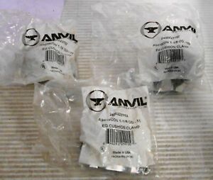 (3) Anvil AS018ODN 1-1/8 OD-1N EG Cushion Clamp