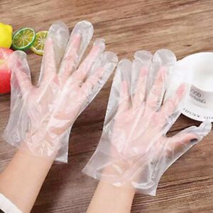 100 Pcs Eco-friendly Disposable Gloves  Kitchen Clear Multi-functional Glovfi