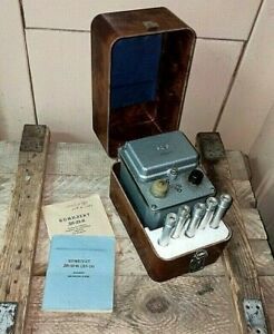 Military Geiger Counter Dosimeter DP-24 5pcs Geiger tubes Bakelite box USSR