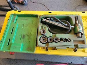 Greenlee 767 A Hydraulic Knockout Set For Parts or Repair