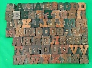 Vintage Letterpress Wood/wooden Printing Block Typography 16 line set 8 Picas