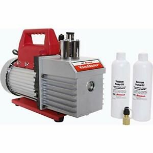 Robinair 15800 VacuMaster Economy Vacuum Pump 2 Stage 8 CFM Chrome Aluminum New