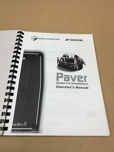 Topcon System 5 &amp; Smoothtrac Operators Manual  Cedarapids Leeboy Cat Pavers
