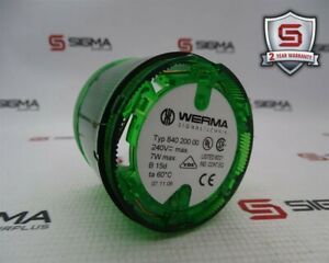 Werma 840 200 00 Signaltechnik Green Stack Light, 240V, 7W, 60C