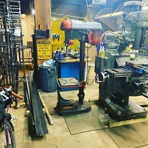 Walker Turner 20&#034; Vintage Pedestal Drill Press Mill/Drill 208-460V 1Hp