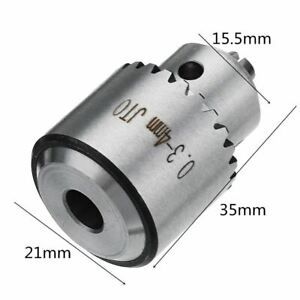 Machifit 0.3-4mm Mini Electric Drill Chuck JTO Taper with 5mm Shaft Connecting R