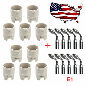 10* Dental Scaler Endo Tips E1 Fit EMS WOODPECK&amp; 10* Scaler Wrench Key