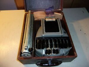 Vintage Portable Stenograph in Case with Stand