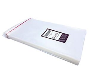 Wowfit 100 Count 6x9 inches Clear Cellophane Plastic Bags, Resealable Cello Bags