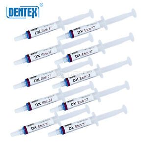 100Packs Dentex Dental Acid Etching Gel 37% Phosphoric 5 ml / syringe DX Etch 37