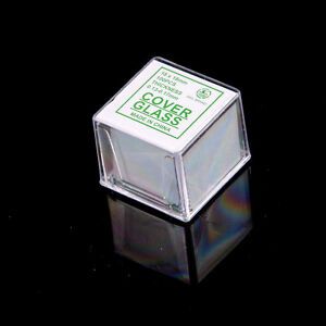 100 pcs Glass Micro Cover Slips 18x18mm - Microscope Slide Covers   HB