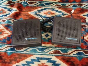 Lot of 2 - Motorola Model HSN4018B Two-way Radio Radio External Speaker
