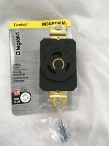 Pass Seymour L520RCCV3 Turnlok Locking Receptacle 2 Pole 20A FREE SHIPPING