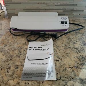 Purple Cows Hot and Cold 9&#034; Laminator kit  model 3016C with instructions EUC