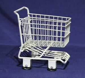 Mini Shopping Cart Metal Display-Approx 7&#034; x 5.5&#034; x 8&#034;