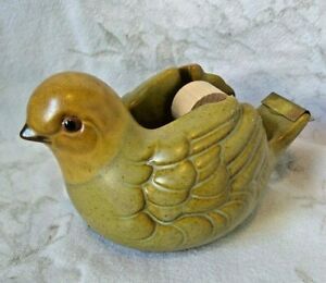TAKAHASHI Bird Figurine TAPE DISPENSER Pottery TAKAHASHI FIGURINE Gift Office