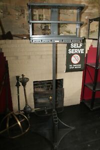 Vintage 1950&#039;s Industrial VOGEL PETERSON Office Valet Coat Rack with Hat Shelves