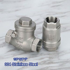 1/2&#034; 3/4&#034; 1&#034; Stainless Steel Swing Check Valve / One-Way Non-Return Check Valve