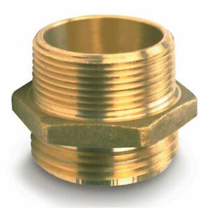Female x Male Brass Hexagon Adapter, 1 1/2&#034; NPSH x 1 1/2&#034; NST, 1/Each 714  - 1