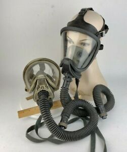 2x MSA Full Facepiece Air Hose Ultra Elite Firefighter 96680 Medium Gas Mask