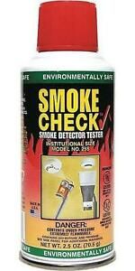 SMOKE CHECK Aerosol Smoke Detector Tester, Single Can 2-1/2 Oz.