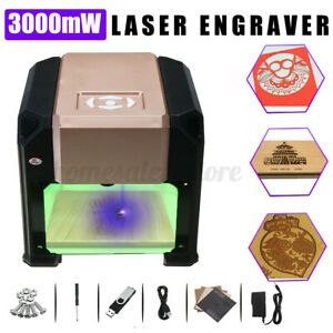 3D CNC Laser Engraving Cutting Machine USB Engraver DIY Mark Printer .