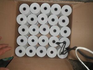 Impact Printing Carbonless Paper Rolls, 2.25&#034; x 90 ft, White/White, 50/Carton /