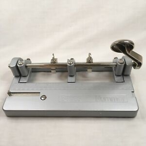 Bates Hummer 3 Hole Punch Adjustable Hole Puncher Heavy Duty