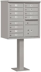 Salsbury Industries 3312GRY-U 12 a Size Doors, Gray Type II Cluster Box Unit Mai
