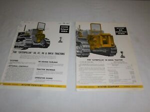 (2) 1950&#039;s HYSTER TRACTOR WINCHES SALES BROCHURE