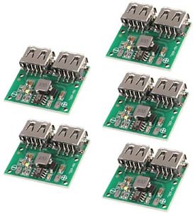 5PCS DC-DC Voltage Buck Regulator, Atnsinc Dual USB Step Down Power Supply 9V to