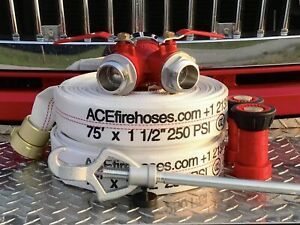 Fire Hose, Pin Rack Fire Hose 1-1/2&#034; x 75 ft Check out my pro home defense tools