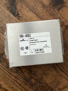 COOPER B-LINE 1084-4XSLC 10x8x4 TYPE 4X JIC STAINLESS STEEL LIFT-OFF COVER