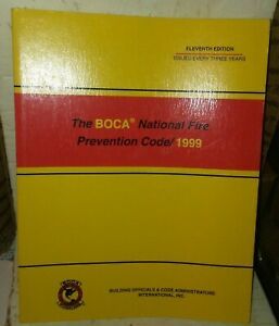 The Boca National Fire Prevention Code 1999 Eleventh Edition Free Shipping