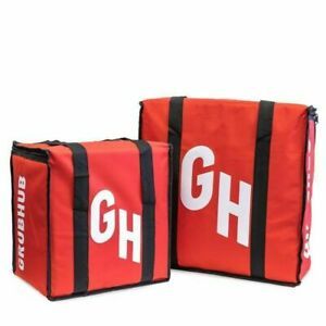 GrubHub Insulated Delivery Bag Set (2 Bags) - Pizza Postmates DoorDash Uber 