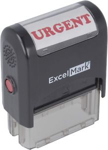 Urgent Self Inking Rubber Stamp - Red Ink