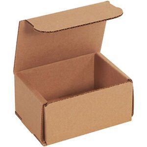 4 x 3 x 2&#034; Kraft Corrugated Mailing/Shipping Boxes ECT-32B - 100 Pieces