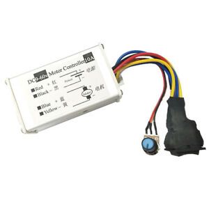 DC 9-60V 10A PWM Motor Stepless Variable  Controller Regulator Switch