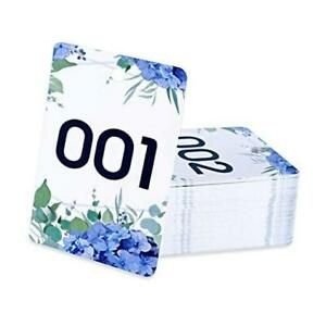 Live Number Tag 001-100, Floral Purple Live Sale Number Purple Flower 1-100