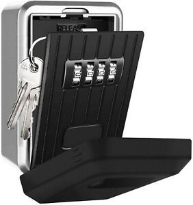 Key Lock Box with 4-Digit Combination Wall Mounted Weatherproof
