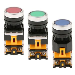 Waterproof 1NO 1NC Button Switches Momentary Plastic Push Button Switches