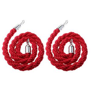 Set of 2 People Guidance System Barrier System 1.5 M Barrier Cord Cord, 2