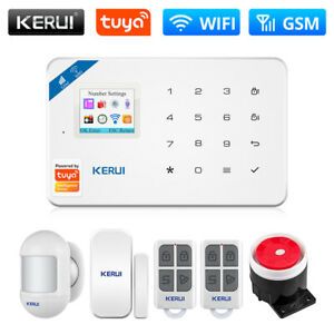 KERUI W18 WiFi GSM Autodial Home Security Burglar Alarm System Mini PIR Detector