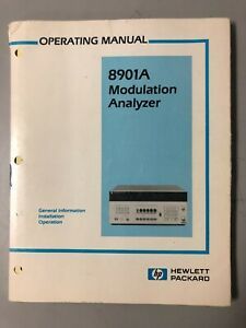 Service Manual and Operating Manual for HP 8901 Modulation Analyzer
