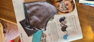 norwex face mask, grey geometric, new