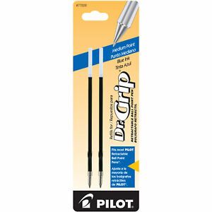 Pilot Dr. Grip Ballpoint Pen Refill in Blue - Medium Point - Pack of 2 - NEW