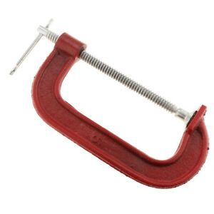 Heavy Duty C Clamp G Clamp Iron Frame With Steel Spindle &amp; Handle 5in