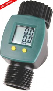 Water Meter Prevent Over Watering Hose End Usage Flow Measure Tool 1-Piece New
